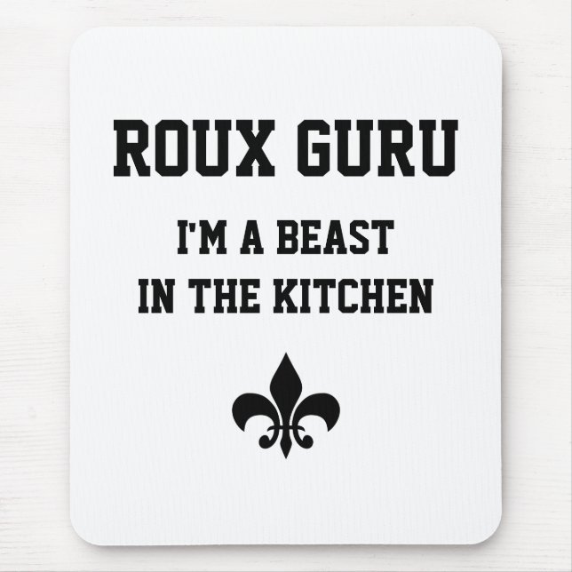 Mousepad Tapete do rato engraçado de Guru Rougarou (Frente)