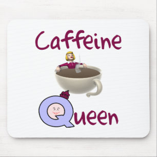 Mousepad Tapete do rato engraçado do amante do café