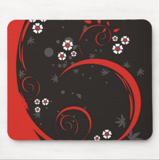 Mousepad Tapete do rato escuro da flor