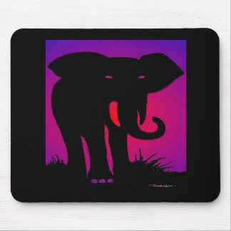 Mousepad Tapete do rato Eyed rosa do elefante