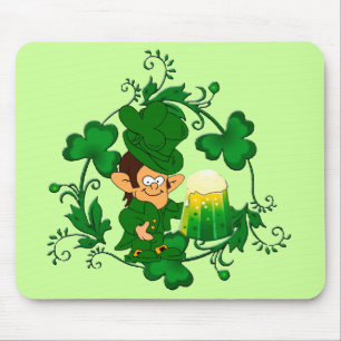 Mousepad Tapete do rato feliz do Leprechaun
