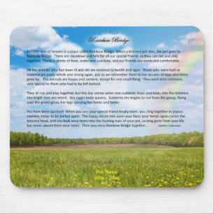 Mousepad Tapete do rato fêmea da simpatia do cão da ponte