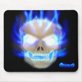 Mousepad Tapete do rato flamejante 2 do crânio