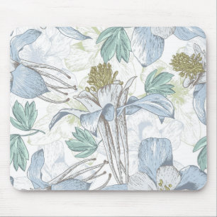 Mousepad Tapete do rato floral do fundo do vintage