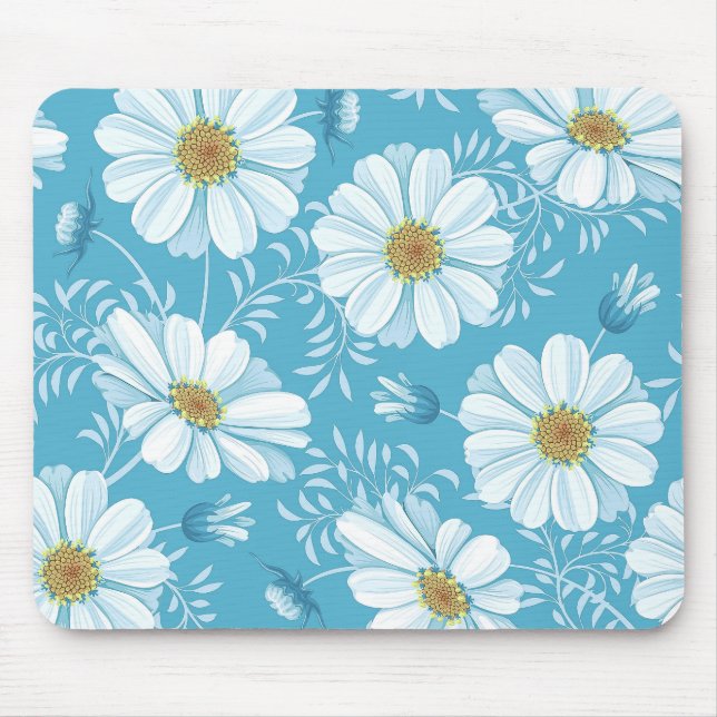 Mousepad Tapete do rato floral elegante do fundo | (Frente)