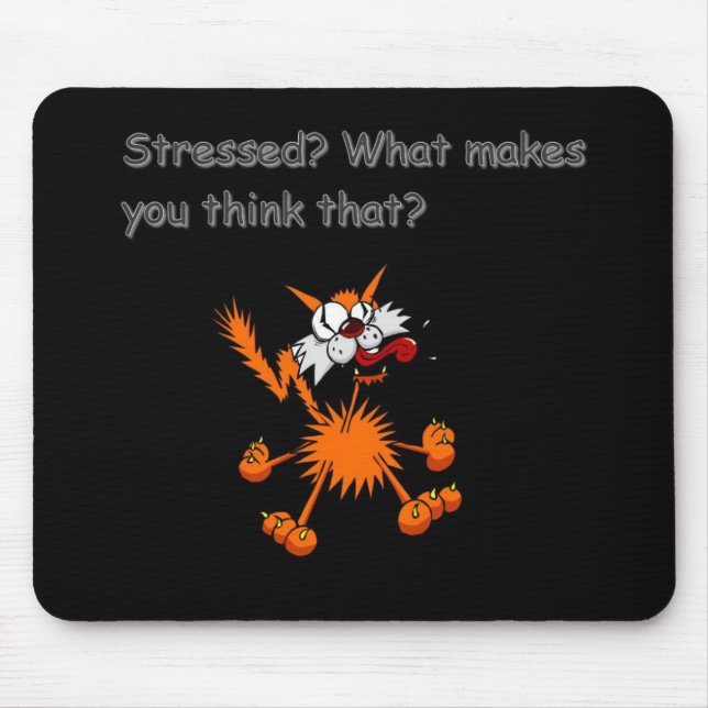 Mousepad tapete do rato forçado do gatinho (Frente)