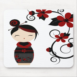 Mousepad Tapete do rato gótico de Kokeshi