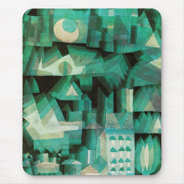 Mousepad Tapete do rato ideal da cidade de Paul Klee (Frente)