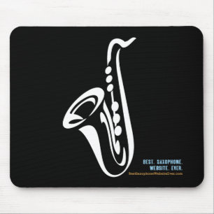 Mousepad Tapete do rato ilustrado do saxofone