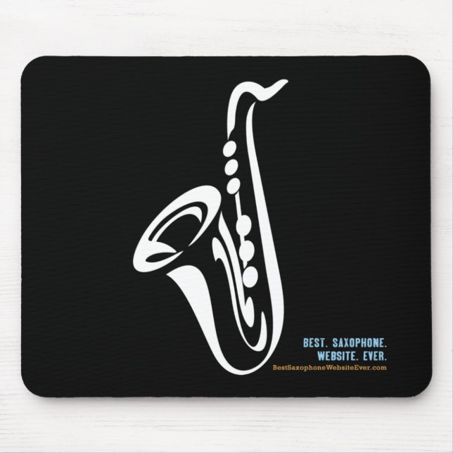 Mousepad Tapete do rato ilustrado do saxofone (Frente)