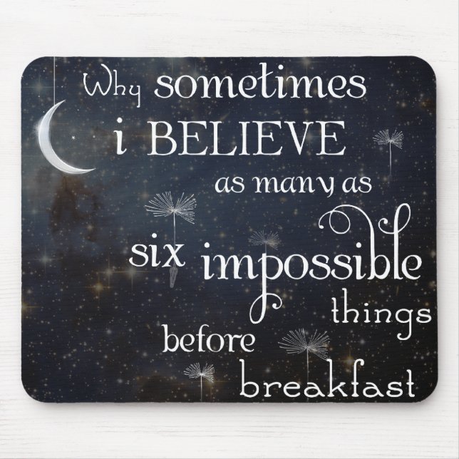 Mousepad Tapete do rato impossível das estrelas das coisas (Frente)