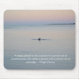 Mousepad Tapete do rato inspirado do golfinho no oceano