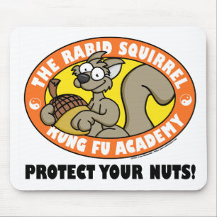Mousepad Tapete do rato irracional de Kung Fu do esquilo