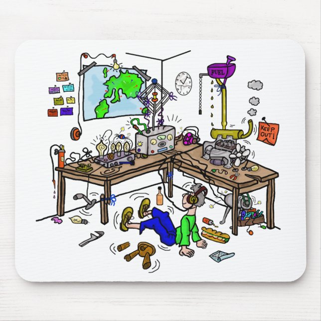 Mousepad Tapete do rato louco de Radio Shack do presunto da (Frente)