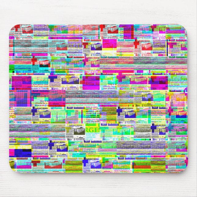 Mousepad tapete do rato louco do design (Frente)