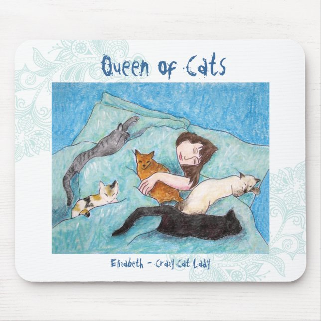 Mousepad Tapete do rato louco do indie de turquesa da (Frente)