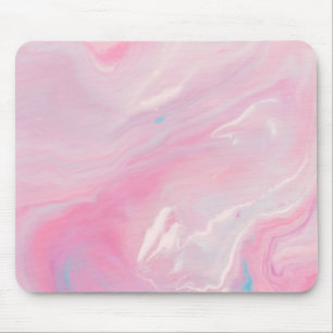 Mousepad Tapete do rato marmoreado rosa