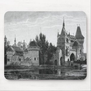 Mousepad Tapete do rato medieval do castelo