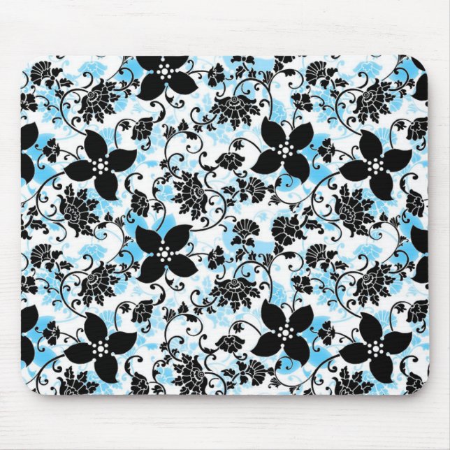 Mousepad Tapete do rato moderno do design floral - (Frente)