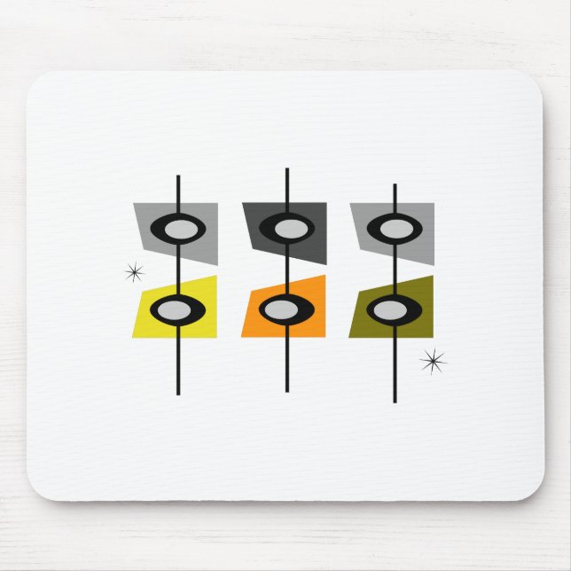 Mousepad TAPETE DO RATO moderno do meio século (Frente)