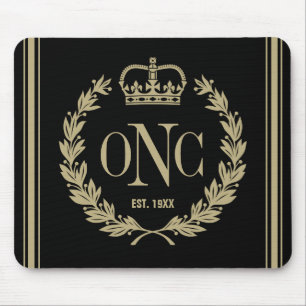 Mousepad Tapete do rato Monogrammed formal do logotipo