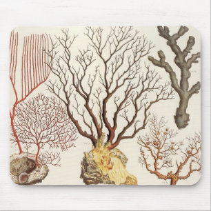 Mousepad Tapete do rato náutico coral da decoração da pr