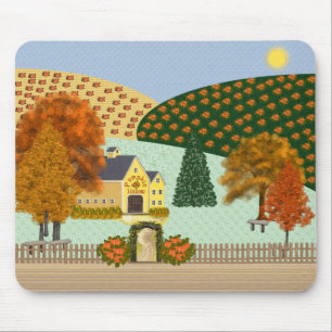 Mousepad Tapete do rato oco da abóbora