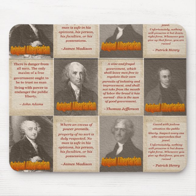 Mousepad Tapete do rato original dos libertários (Frente)