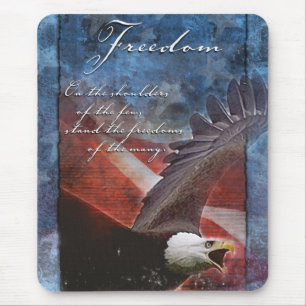 Mousepad Tapete do rato patriótico de Eagle