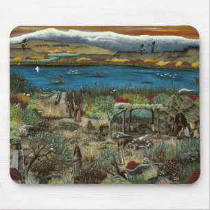 Mousepad Tapete do rato. Pintura do Paiute