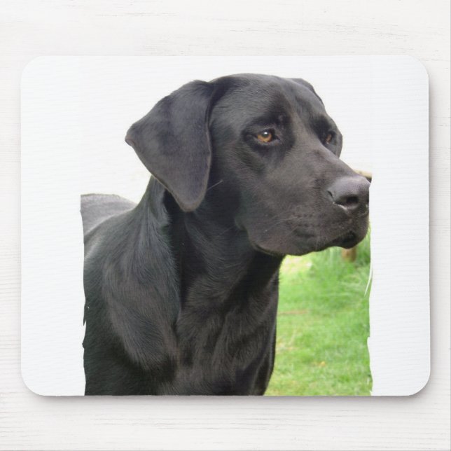 Mousepad Tapete do rato preto de labrador retriever (Frente)