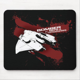 Mousepad Tapete do rato preto do bombardeiro