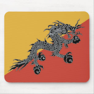 Mousepad Tapete do rato preto do dragão
