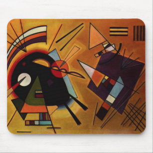 Mousepad Tapete do rato preto e violeta de Kandinsky