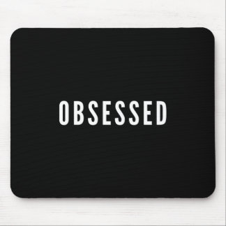 Mousepad Tapete do rato preto obcecado