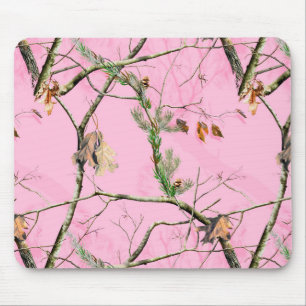 Mousepad Tapete do rato real da menina cor-de-rosa da caça