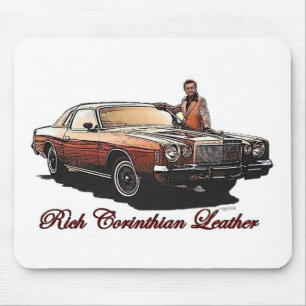 Mousepad Tapete do rato rico do couro do Corinthian