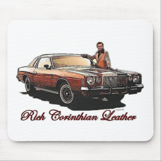 Mousepad Tapete do rato rico do couro do Corinthian