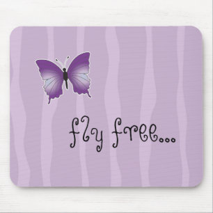 Mousepad Tapete do rato roxo da borboleta
