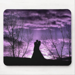 Mousepad Tapete do rato roxo da paixão