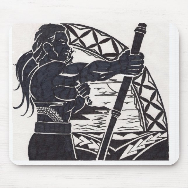 Mousepad Tapete do rato samoano do design (Frente)