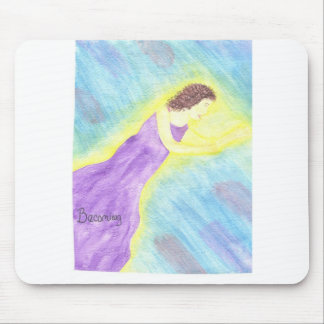 Mousepad tapete do rato tornando-se