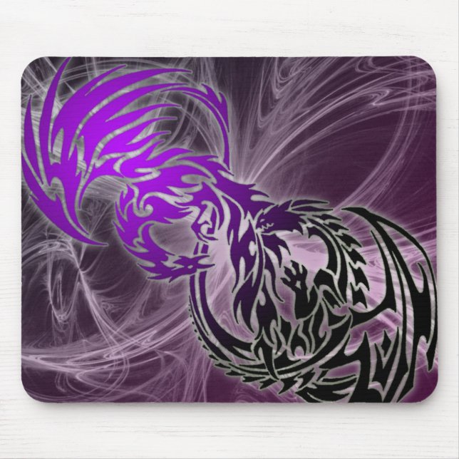Mousepad tapete do rato tribal do dragão (Frente)