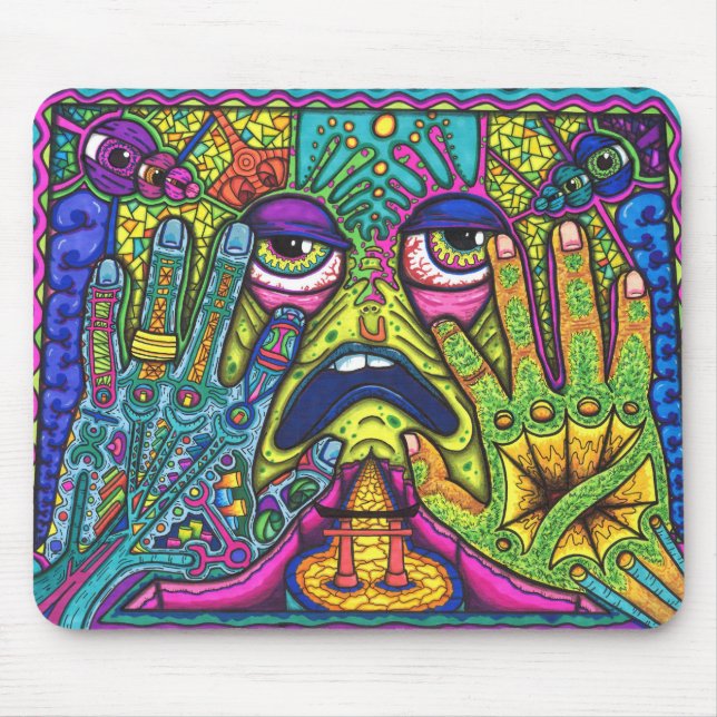 Mousepad Tapete do rato Trippy (Frente)