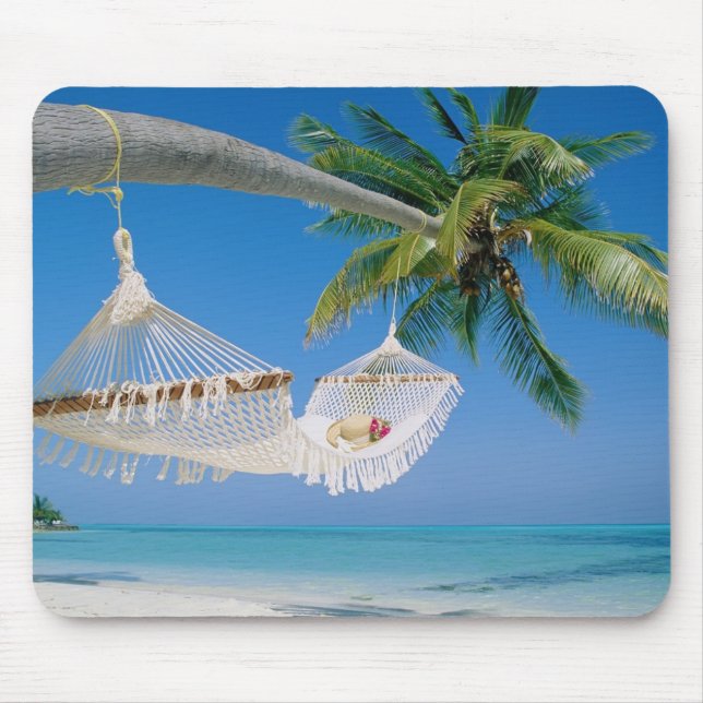 Mousepad Tapete do rato tropical da cena da praia (Frente)