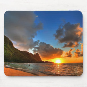 Mousepad Tapete do rato tropical da praia