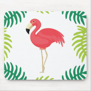 Mousepad Tapete do rato tropical do flamingo