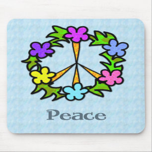 Mousepad Tapete do rato tropical do sinal de paz