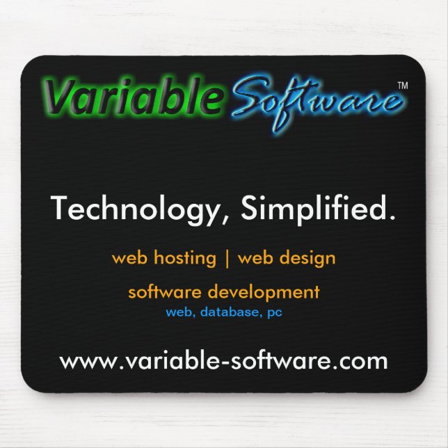 Mousepad Tapete do rato variável do LLC do software (Frente)