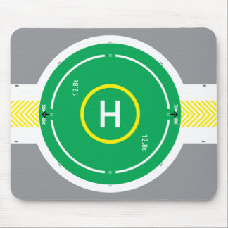 Mousepad Tapete do rato verde 2 do HeliDECK